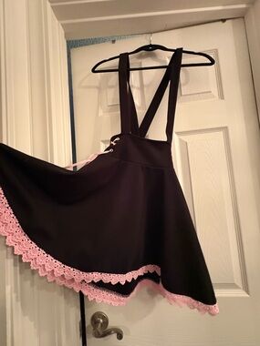 Midnight Hour Lace-Trim Suspender Skirt